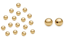 200pcs Tarnish Resistant 4mm Seamless Smooth Round Spacer Beads Gold Plated Brass for Jewelry Craft Making BF252-4