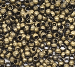 500pcs 2mm Antique Bronze Tone Crimp bead Stopper Spacer beads #CF102