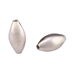 3x6mm Silver Rice Spacer Beads (You Pick Quantity) #CF120