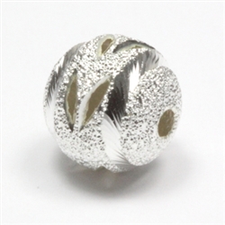 6mm Flower Pattern Stardust Spacer beads Sterling Silver Plated Copper (You Pick Quantity) CF17-6