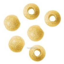 100 x Stardust Spacer Beads 3mm 4mm 6mm 8mm 10mm 14k Gold Plated Copper (You Pick Size) #CF42