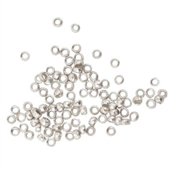 200pcs x 1.5mm Silver Crimp bead Stopper Spacer beads #CF96