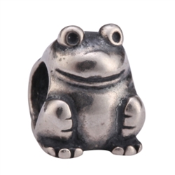 1pc x Sterling Silver Happy Frog Bead Fits Pandora Biagi Troll Chamilla European Charm #EC3