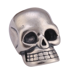 1pc x Sterling Silver Skull Head Fits Pandora Biagi Troll Chamilla European Charm #EC158