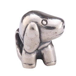 1pc x Sterling Silver Cute Dog Charm Bead Fits Pandora Biagi Troll Chamilla European Charm #EC254