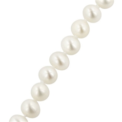 Adabele 1 Strand Real Natural AAA Grade Round White Cultured Freshwater Pearl Loose Beads 4 - 5mm for Jewelry Making 14 inch FPA-45