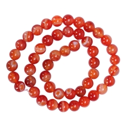 AAA Natural Red Stripe Agate 10mm Gemstone Round Loose Beads 15.5