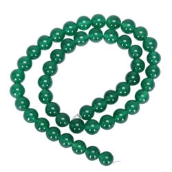 AAA Natural Green Agate 10mm Gemstone Round Loose Beads 15.5" (1 strand) GC11-10