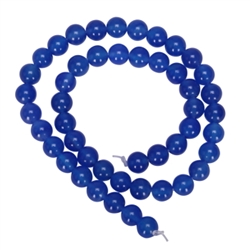 AAA Natural Blue Agate 10mm Gemstone Round Loose Beads 15.5