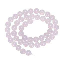 AAA Natural White Agate Translucent 8mm Gemstone Round Loose Beads 15.5" (1 strand) GC1-8