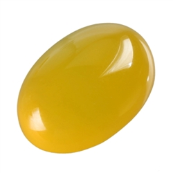 2pcs x Natural Yellow Agate Translucent Oval Cabochon Arc Bottom Gemstone Cabochon 16x12mm or 0.63