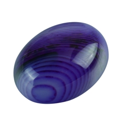 2pcs x Natural Purple Stripe Agate Oval Cabochon Arc Bottom Gemstone Cabochon 20x15mm or 0.79"x0.6" GCN-C25