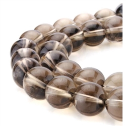 Natural Smoky Quartz Gemstone Loose Beads 4mm Round Spacer Beads For Jewelry Making 15 Inch GE2-4
