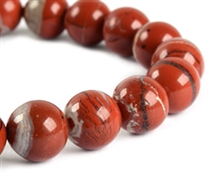 1 Strand Top Quality Natural Red River Jasper Gemstone 10mm Round Loose Beads 15.5