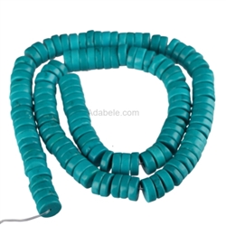 Top Quality Natural Turquoise 6mm Gemstone Barrel Rondelle Loose Beads  15.5