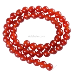 Top Quality Natural Carnelian Gemstone Loose Round Beads 10mm Spacer Beads  15.5" (1 strand) GS14-10