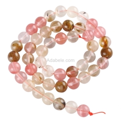 Top Quality Synthetic Watermelon Tourmaline Gemstone Loose Round Beads 10mm Spacer Beads 15.5