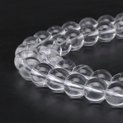 Top Quality Synthetic Clear Crystal Rock Quartz Gemstone Loose Round Beads 4mm Spacer Beads  15.5