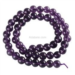Top Quality Synthetic Amethyst Gemstone Loose Round Beads 10mm Spacer Beads  15.5" (1 strand) GS7-10