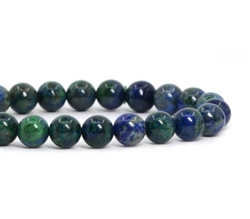 Top Quality Natural Chrysocolla Sea Sediment Jasper Gemstone Loose Beads 10mm Round Loose Beads 15.5