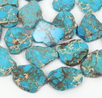 Lapis Blue Natural Sea Sediment Jasper Heishi Beads