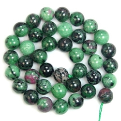 AAA Natural Ruby Zoisite Gemstone 4mm Round Loose Beads 15.5
