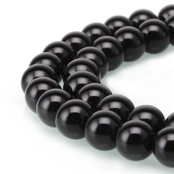 AAA Natural Obsidian Gemstone 4mm Round Loose Beads 15.5