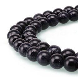 AAA Natural Blue Sandstone Gemstone 10mm Round Loose Beads 15.5" (1 strand) GY25-10