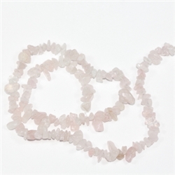 Top Quality Natural Rose Quartz Gemstones Smooth Chips Beads Free-form Loose Beads ~8x5mm beads  (1 strand, ~33