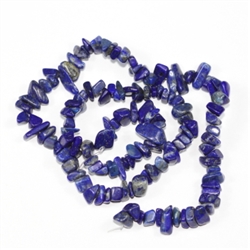 Top Quality Natural Lapis Lazuli Gemstones Smooth Chips Beads Free-form Loose Beads ~8x5mm beads  (1 strand, ~ 33 inch) GZ1-19