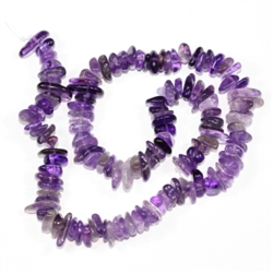 Top Quality Natural Amethyst Gemstones Round Chips Beads Free-form Loose Beads ~10x8mm beads  (1 strand, ~16