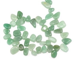 Top Quality Natural Green Aventurine Gemstones Smooth Teardrop Loose Beads Free-form ~18x10mm beads  (1 strand, ~16