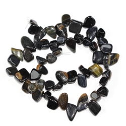 Top Quality Natural Blue Tiger Eye Gemstones Smooth Teardrop Loose Beads Free-form ~18x10mm beads  (1 strand, ~16") GZ6-18