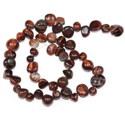 Top Quality Natural Red Tiger Eye Gemstones Smooth Teardrop Loose Beads Free-form ~18x10mm beads  (1 strand, ~16") GZ6-26