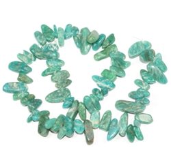 Top Quality Natural Amazonite Gemstones Smooth Teardrop Loose Beads Free-form ~18x10mm beads  (1 strand, ~16