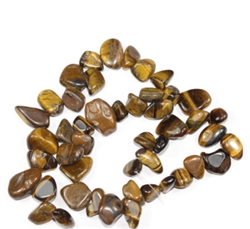 Top Quality Natural Tiger Eye Gemstones Smooth Teardrop Loose Beads Free-form ~18x10mm beads  (1 strand, ~16