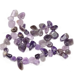Top Quality Natural Amethyst Gemstones Smooth Teardrop Loose Beads Free-form ~18x10mm beads  (1 strand, ~16