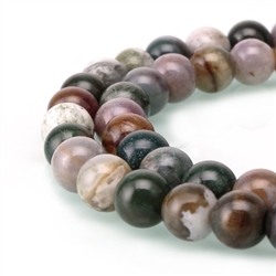 AAA Natural Indian Agate Gemstone 10mm Round Loose Beads 15.5