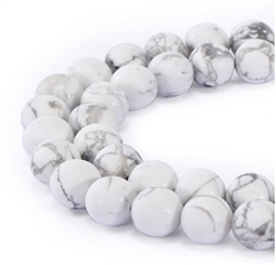 AAA Natural Howlite Gemstone 4mm Round Loose Beads 15.5