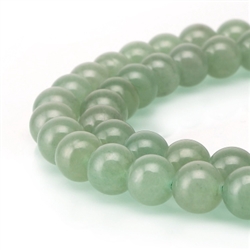 AAA Natural Green Aventurine Gemstone 10mm Round Loose Beads 15.5