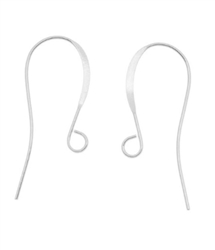 20pcs Adabele Authentic 925 Sterling Silver Elegant Earring Hooks 18mm Earwire Connector (Wire 0.7mm/21 Gauge/0.028 inch) for Earrings Making SS323