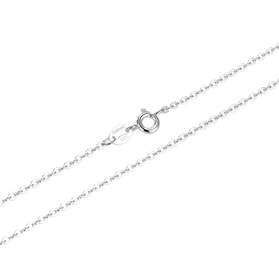 Sterling Silver 18-Inch Cable Chain Necklace