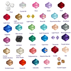 100pcs Swarovski Xilion 3mm Bicone Crystal Beads #5328 | You Pick Color SWA-B3