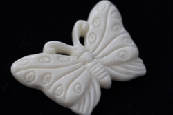 1 x Happy Butterfly in buffalo bone Carving Pendant #bp202