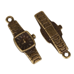 10 x Cute Watch Charms 20x9mm Antique Bronze Tone  #MCZ371