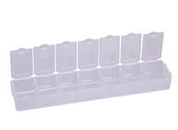 2 X Plastic Storage Case 7 slots per organizer Vitamine Container Medicine Pill Box Container Jewelry storage box spb11