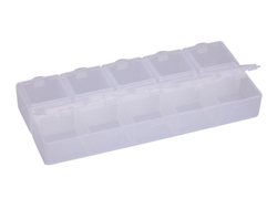 2 X Plastic Storage Case 10 slots per organizer Vitamine Container Medicine Pill Box Container Jewelry storage box spb12
